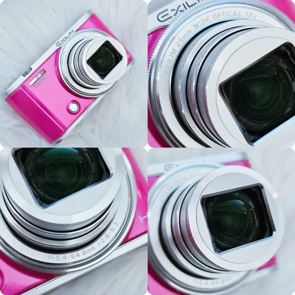 RARE Casio ZR3200 High Speed EXILIM EX-ZR3200 Pink Compact Digital Camera Selfie